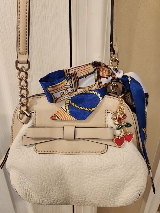 kate spade Handbags - Kate Spade Cream and White Women's Crossbody Bag with Bow and Scarf Accent